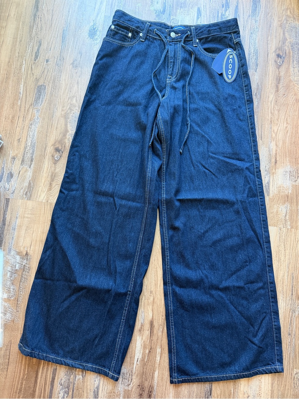 Scoop Dark Blue Wide Leg Women’s Jeans 0109